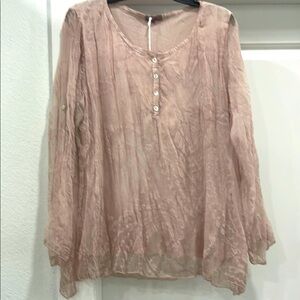 SCANDAL Made In Italy Handmade Silk Top NWT